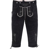 Trachtenlederhose Kniebundhose schwarz