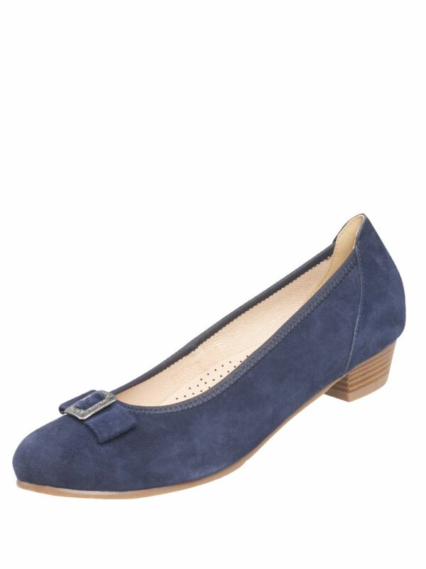 Pumps dunkelblau mit Schnalle Marisa 011192
