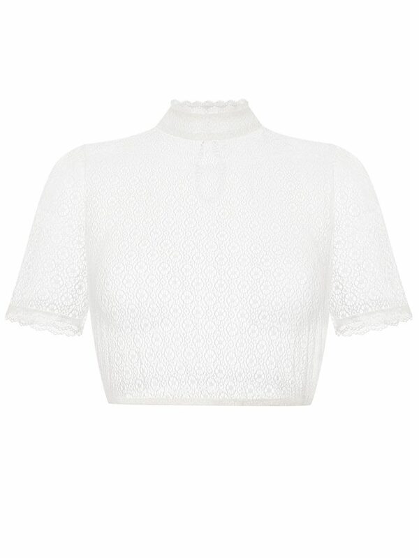 Dirndlbluse Spitze creme Stretch Charlene 014000