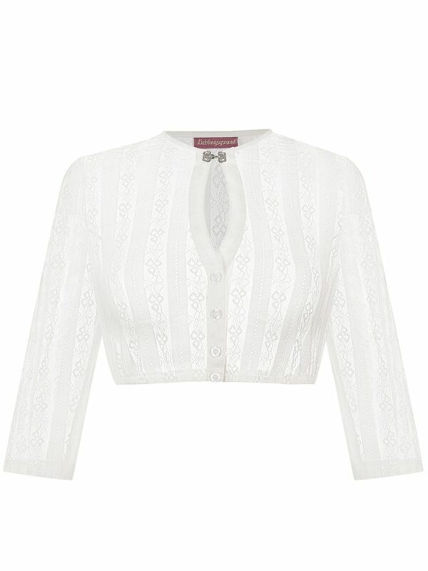 Dirndlbluse Spitze creme Nadine 013999