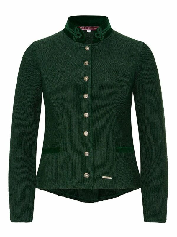 Trachten Strickjacke dunkelgrün Magdalena 013807
