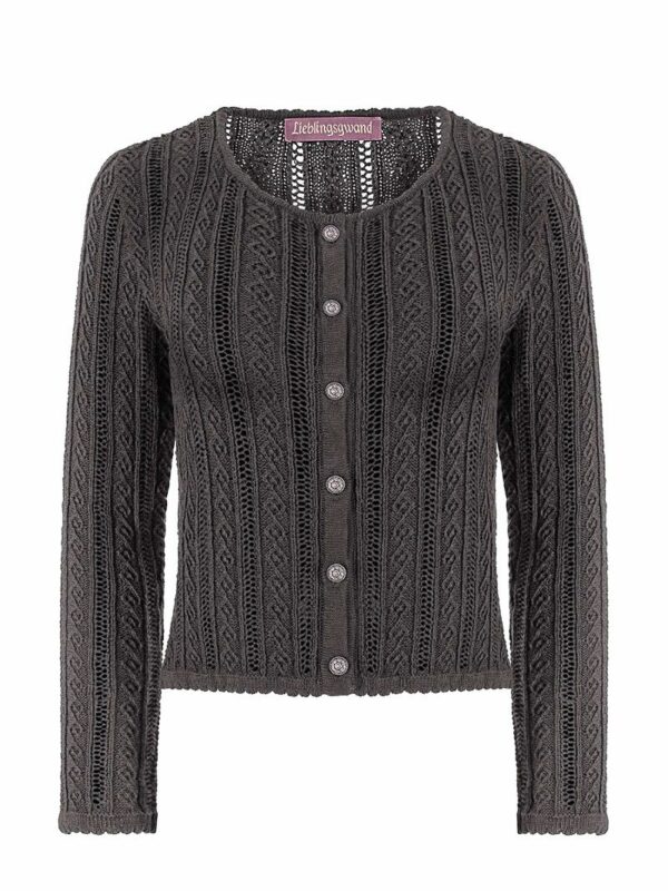 Trachten Strickjacke grau Lisa 015925
