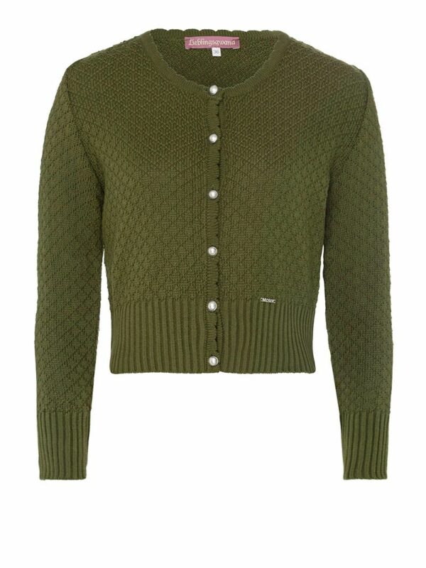Trachten Strickjacke oliv Marlene 003186