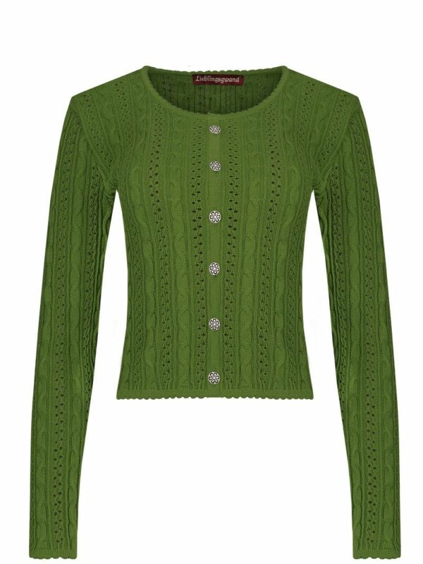 Trachten Strickjacke grün Lisa 002813
