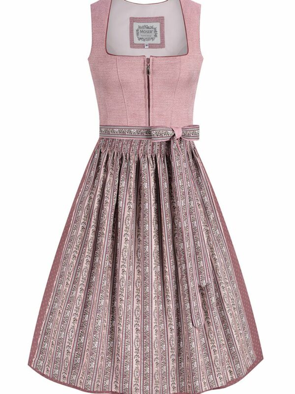 Midi Dirndl 70 cm altrosa rosenholz Lily 014182
