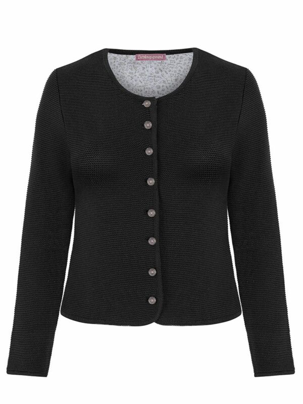 Trachten Strickjacke schwarz Franziska 014421