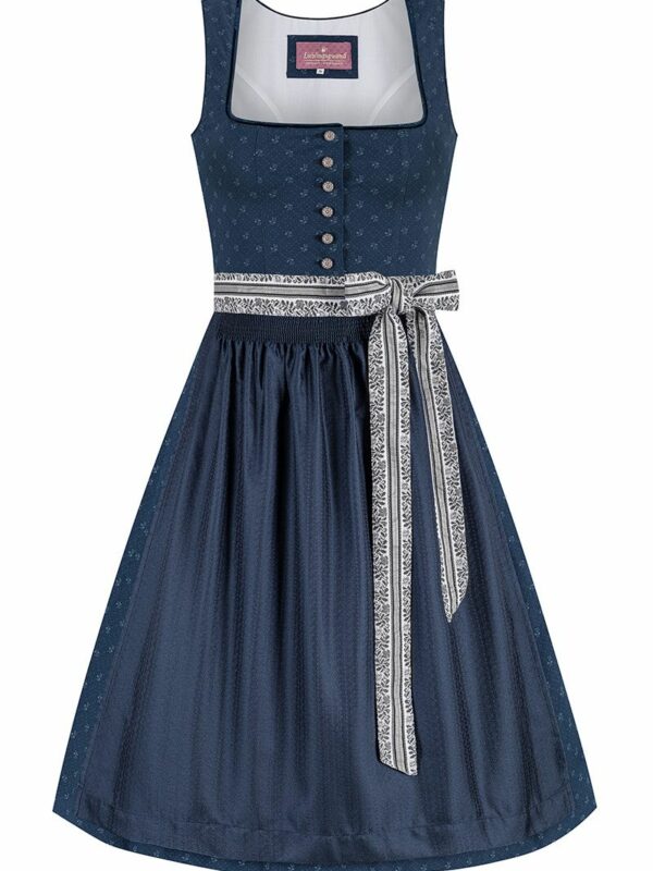 Midi Dirndl 65 cm dunkelblau Amalia 014663