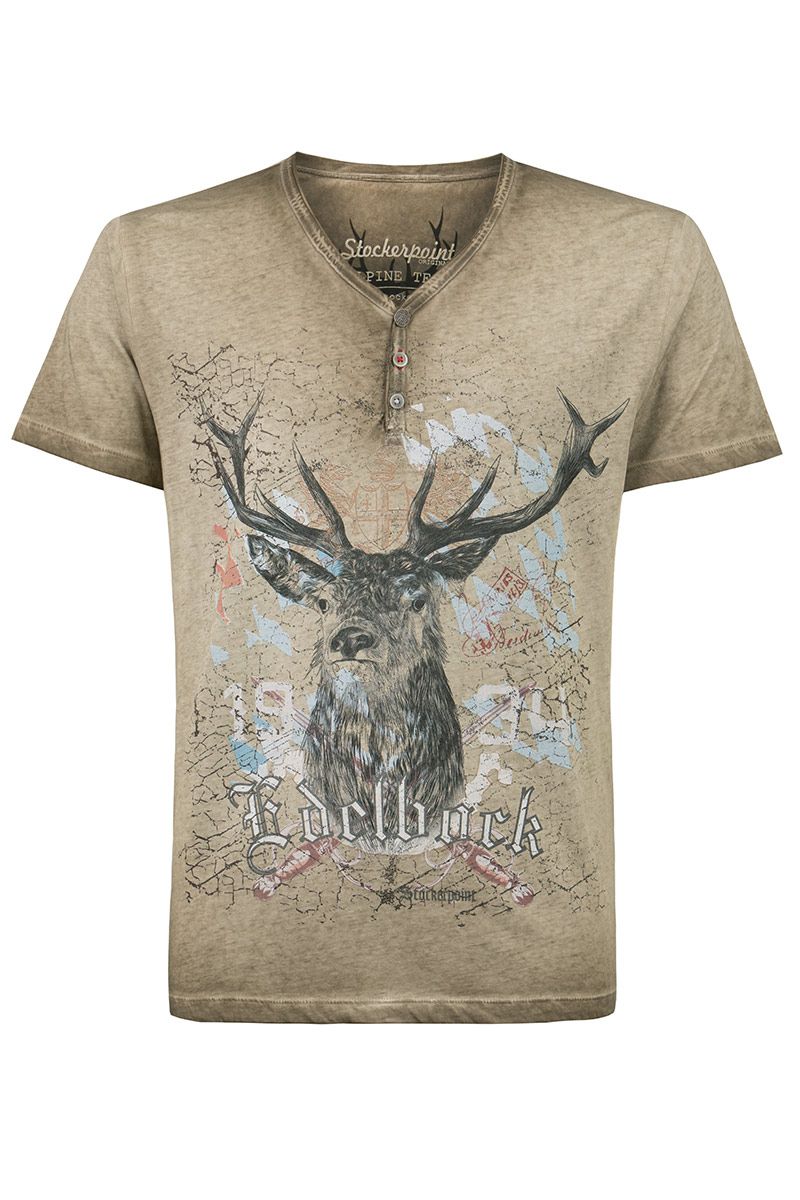 Trachtenshirt sand Günther 011088 ~ S