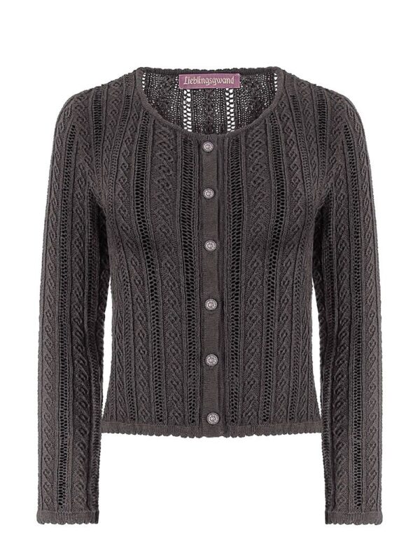 Trachten Strickjacke grau Lisa 015925 ~ 32