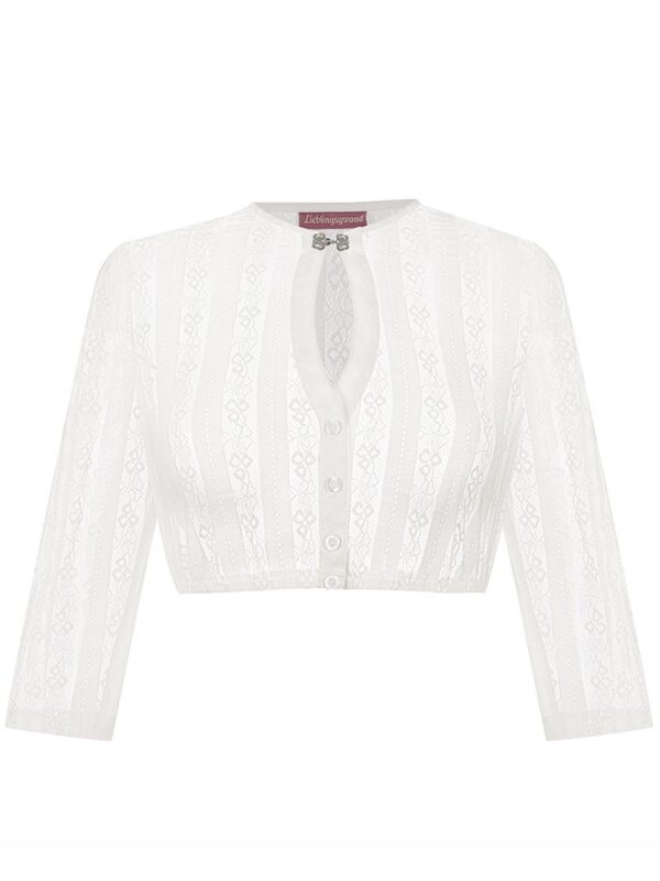 Dirndlbluse Spitze creme Nadine 013999 ~ 30