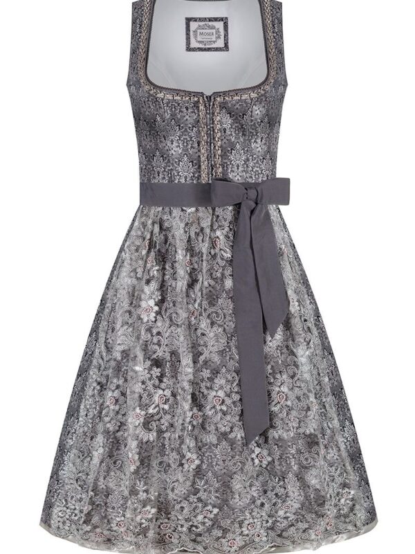 Midi Dirndl 65 cm silber Matilda 010221 ~ 34