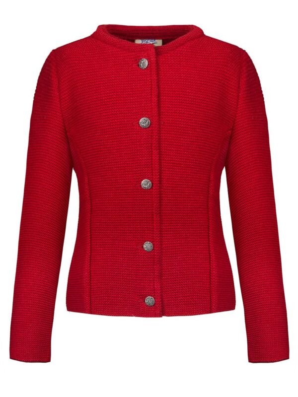 Kinder Trachten Strickjacke rot 140050 ~ 80