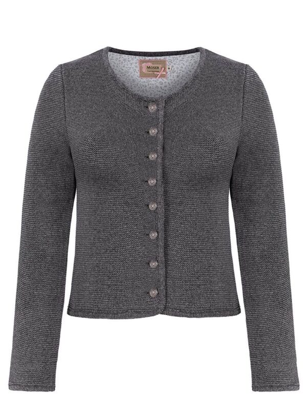 Trachten Strickjacke grau Franziska 014420 ~ 30