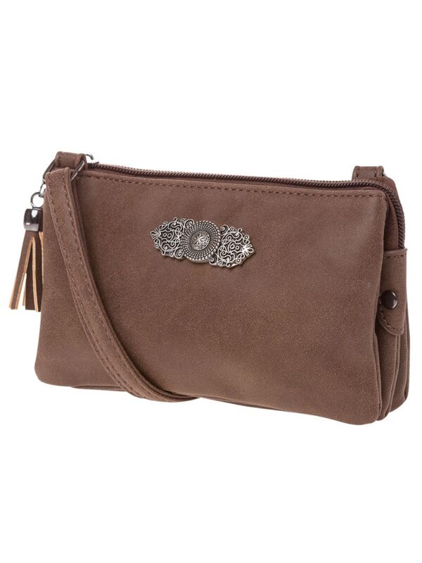 Dirndltasche Sophie mit Ornament 008413 ~ braun
