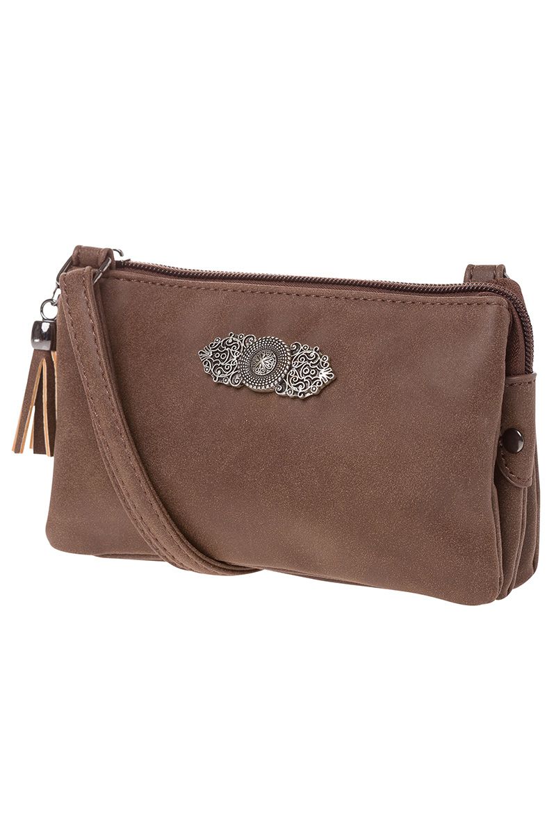 Dirndltasche Sophie mit Ornament 008413 ~ braun