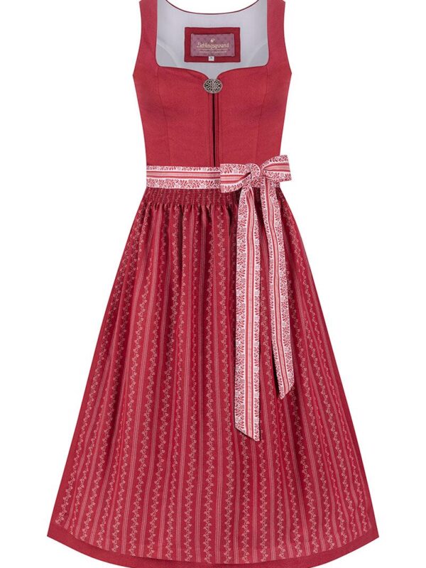 Dirndl lang 85 cm dunkelrot Ottille 014665 ~ 36