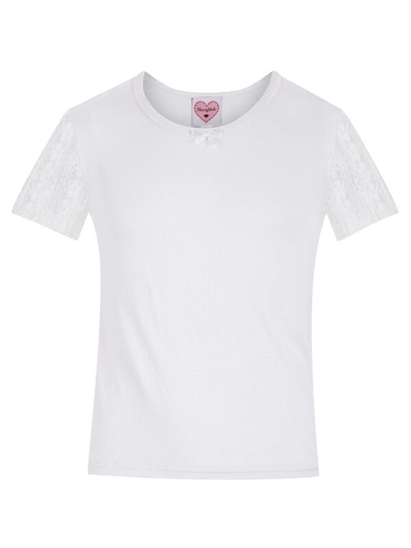 Kinder Dirndlbluse weiß Stretch Marie 014806 ~ 68