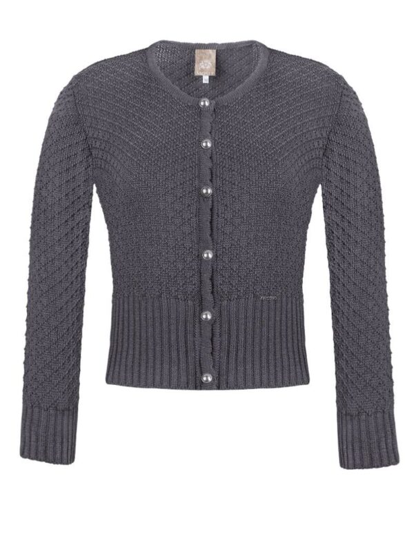 Trachten Strickjacke grau Marlene 003188 ~ 34