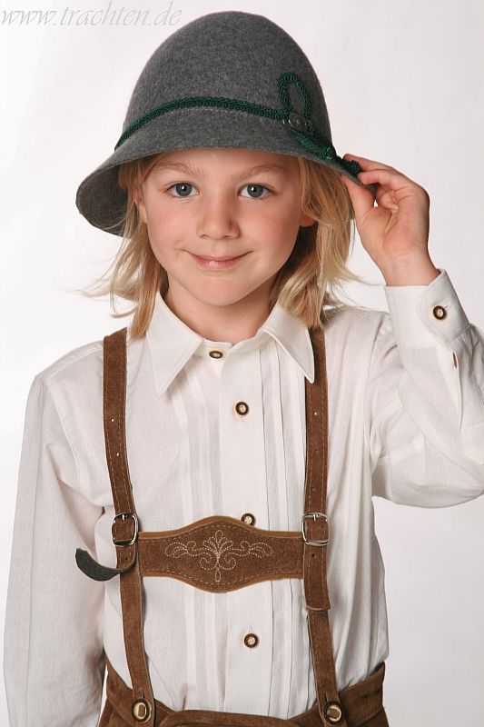 Kinder Trachtenhut grau 100792 ~ 49