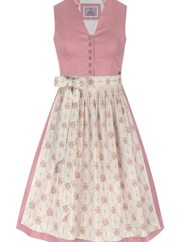 Mini Dirndl 60 cm altrosa creme Minna 010688 ~ 30