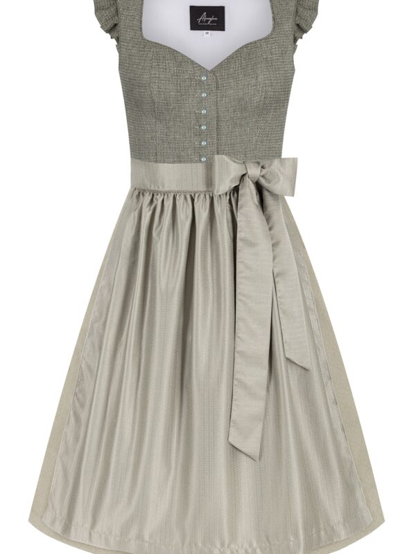 Dirndl HELLIA mit Leinen (70 cm) ~ salbei ~ 36